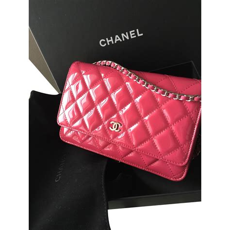 chanel wallet on chain leather clutch bag|Chanel handbags with chain straps.